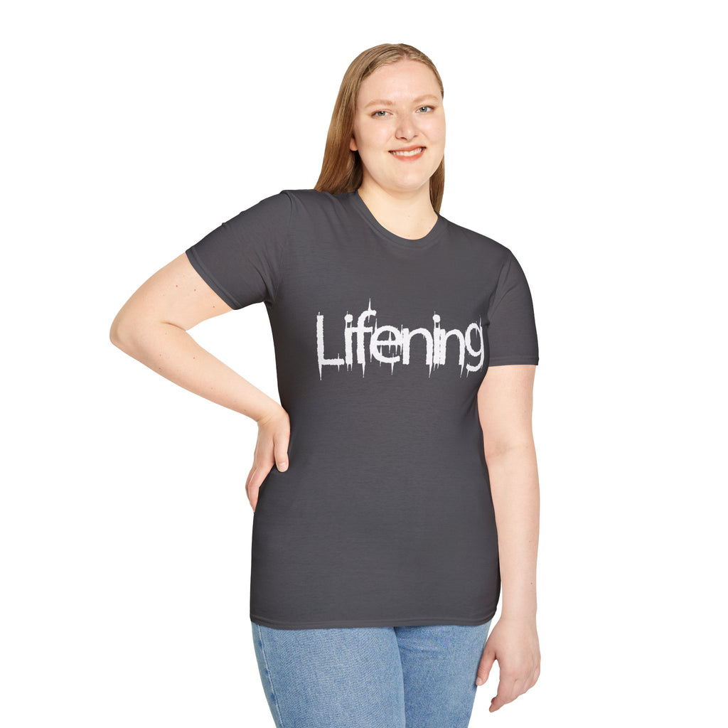 White Lifening Logo T-Shirt (Multiple Colors Avail)