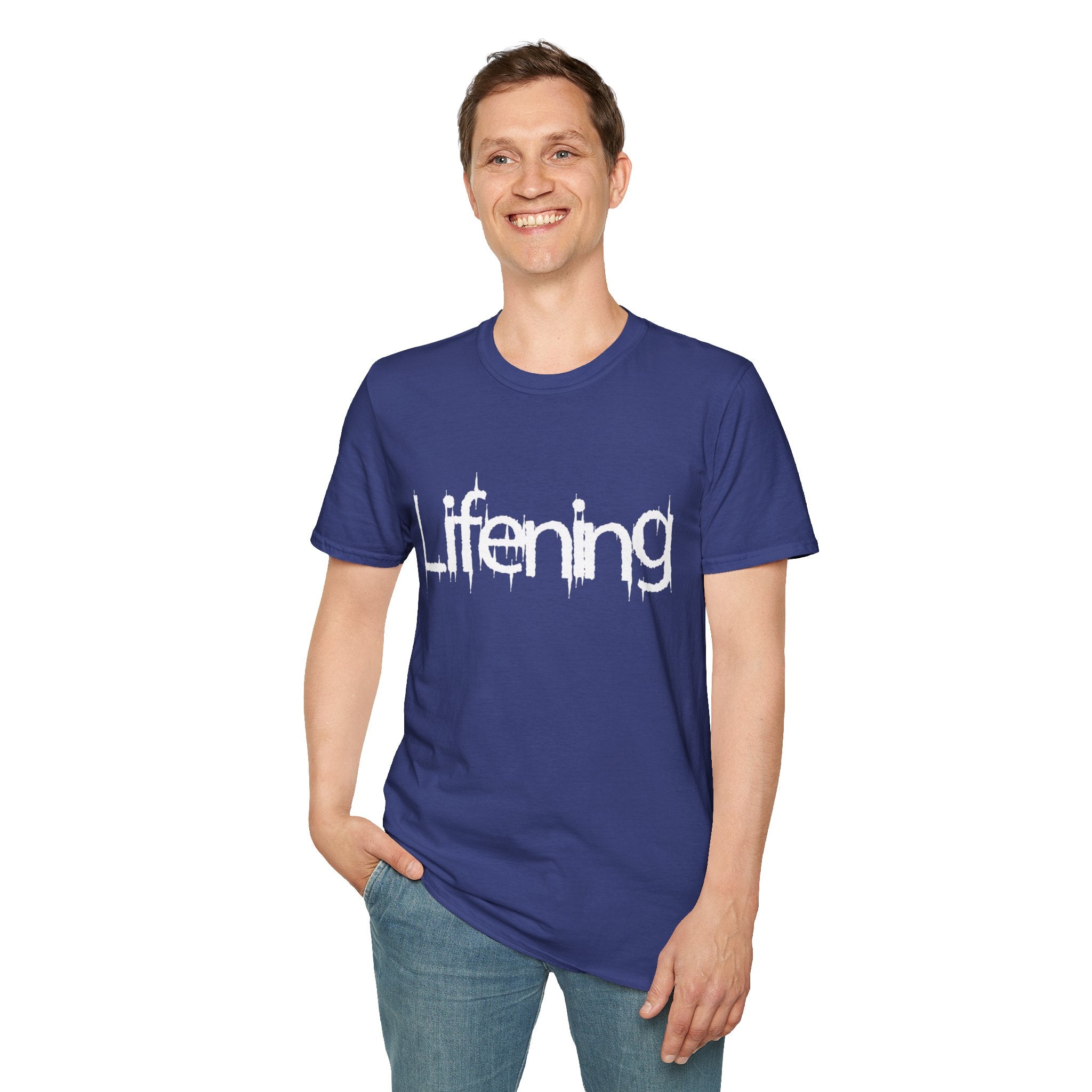 White Lifening Logo T-Shirt (Multiple Colors Avail)