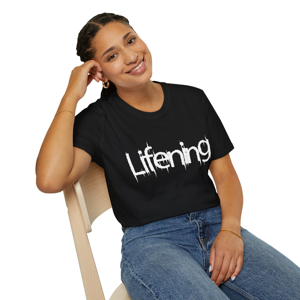 White Lifening Logo T-Shirt (Multiple Colors Avail)