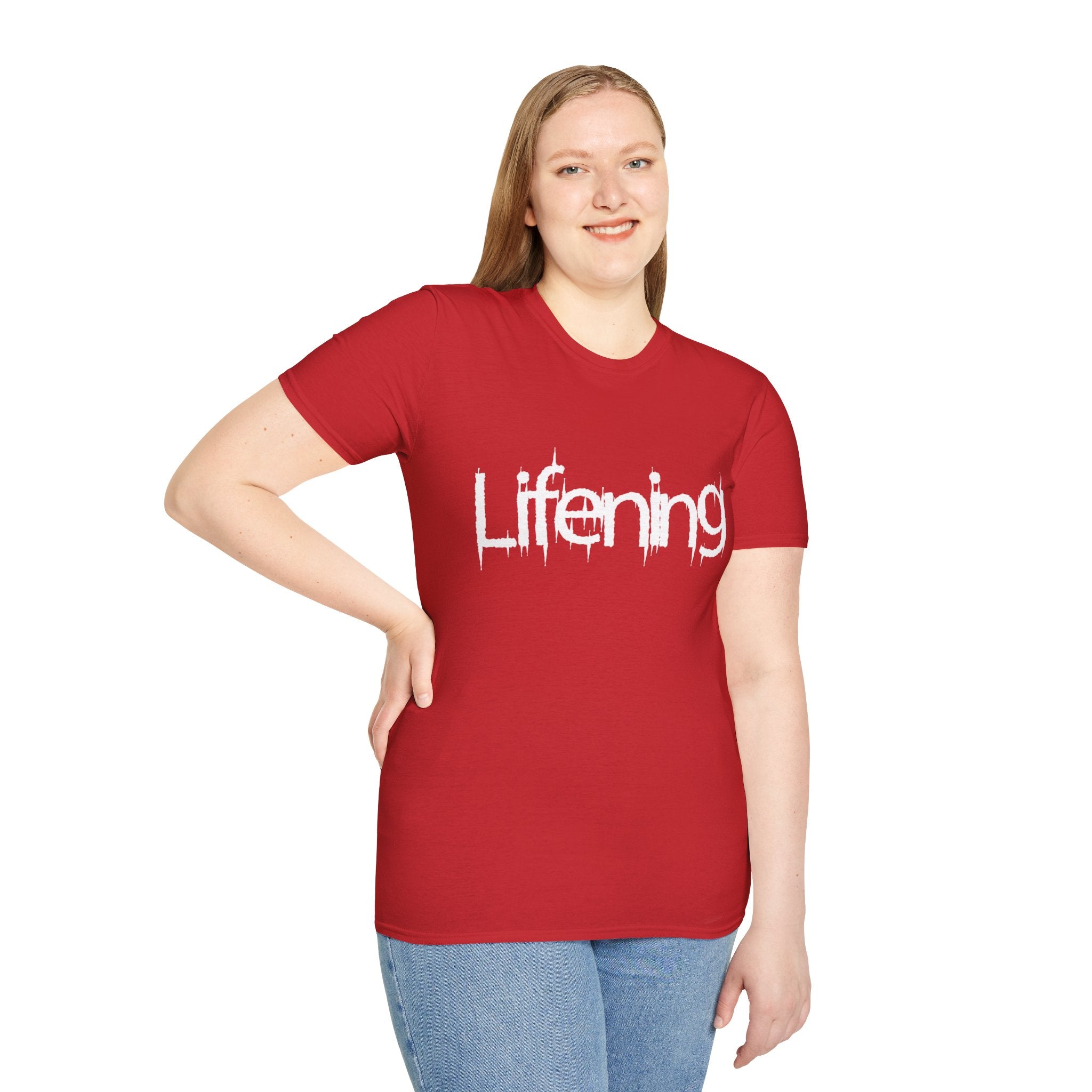 White Lifening Logo T-Shirt (Multiple Colors Avail)