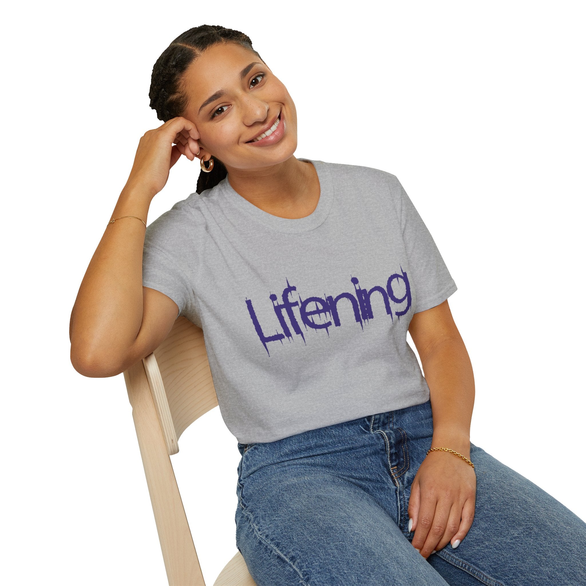 Purple Lifening Logo T-Shirt