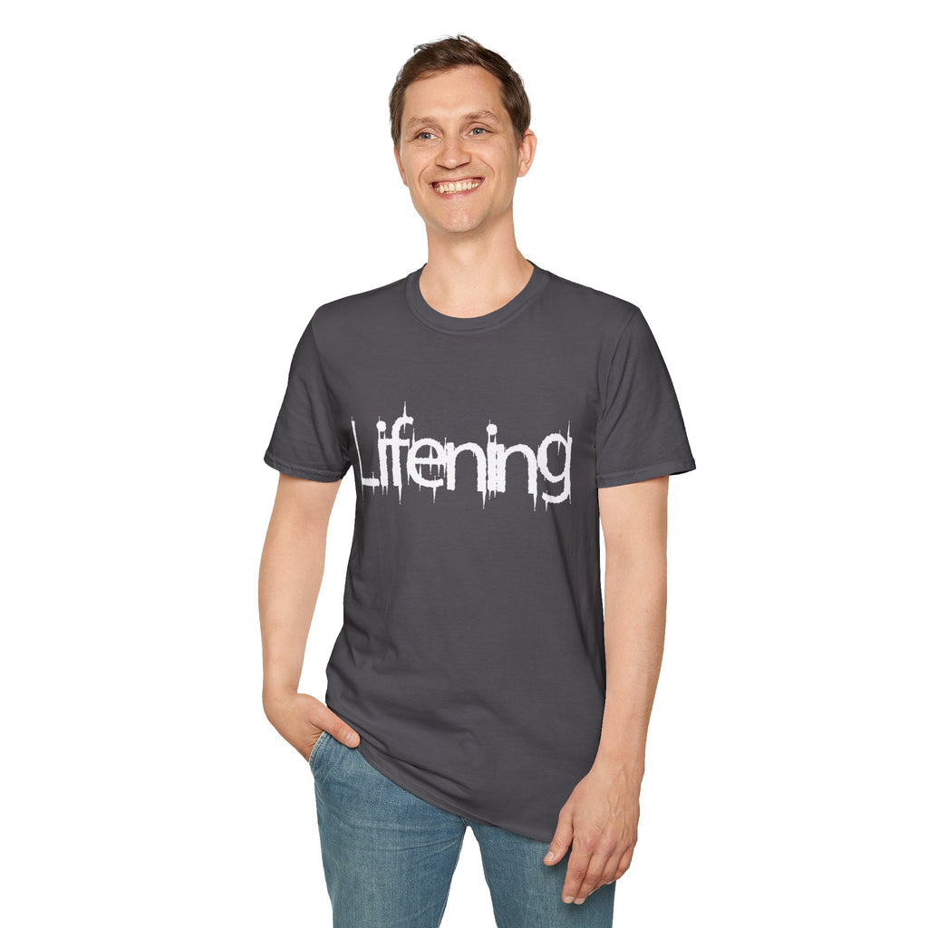 White Lifening Logo T-Shirt (Multiple Colors Avail)