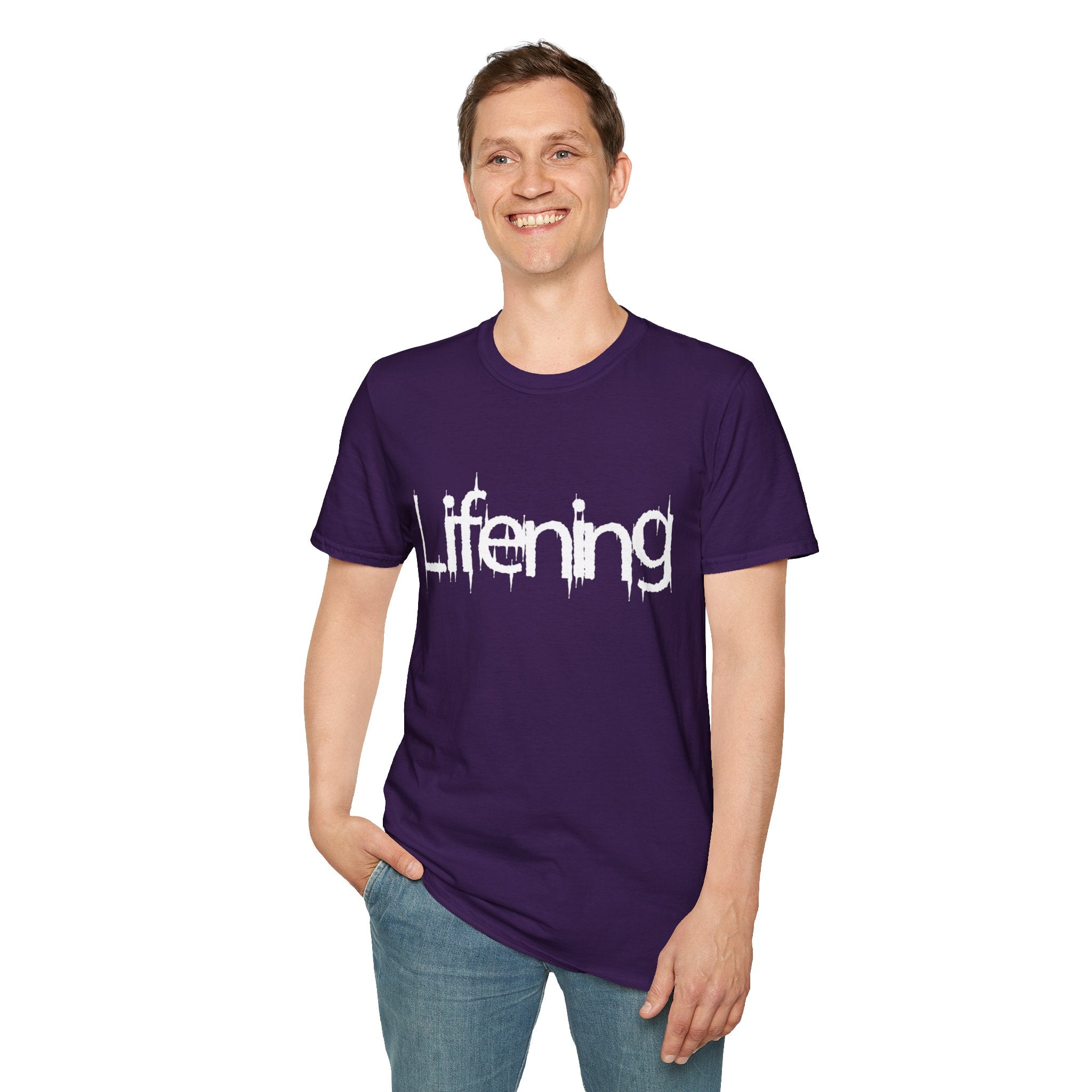 White Lifening Logo T-Shirt (Multiple Colors Avail)