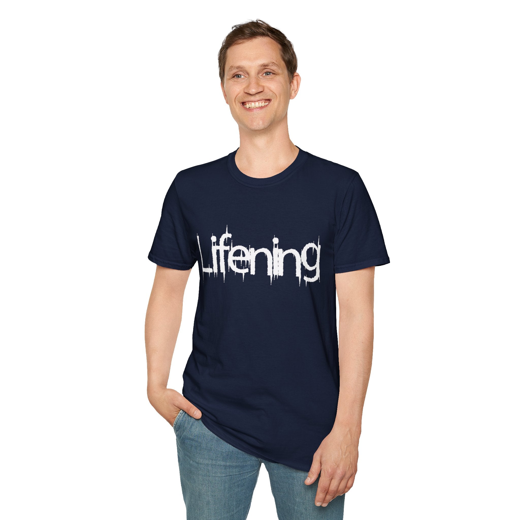 White Lifening Logo T-Shirt (Multiple Colors Avail)