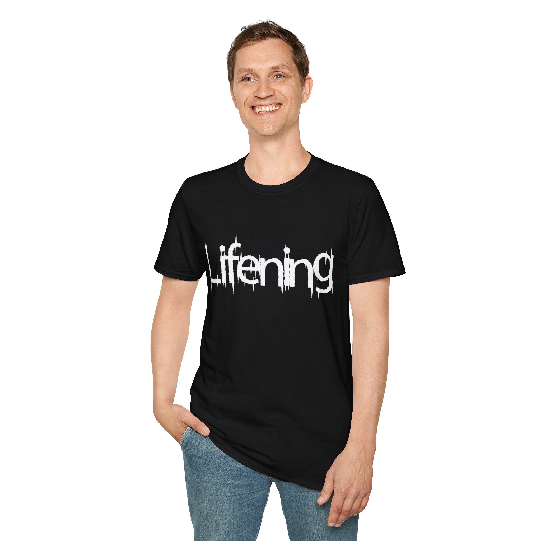 White Lifening Logo T-Shirt (Multiple Colors Avail)