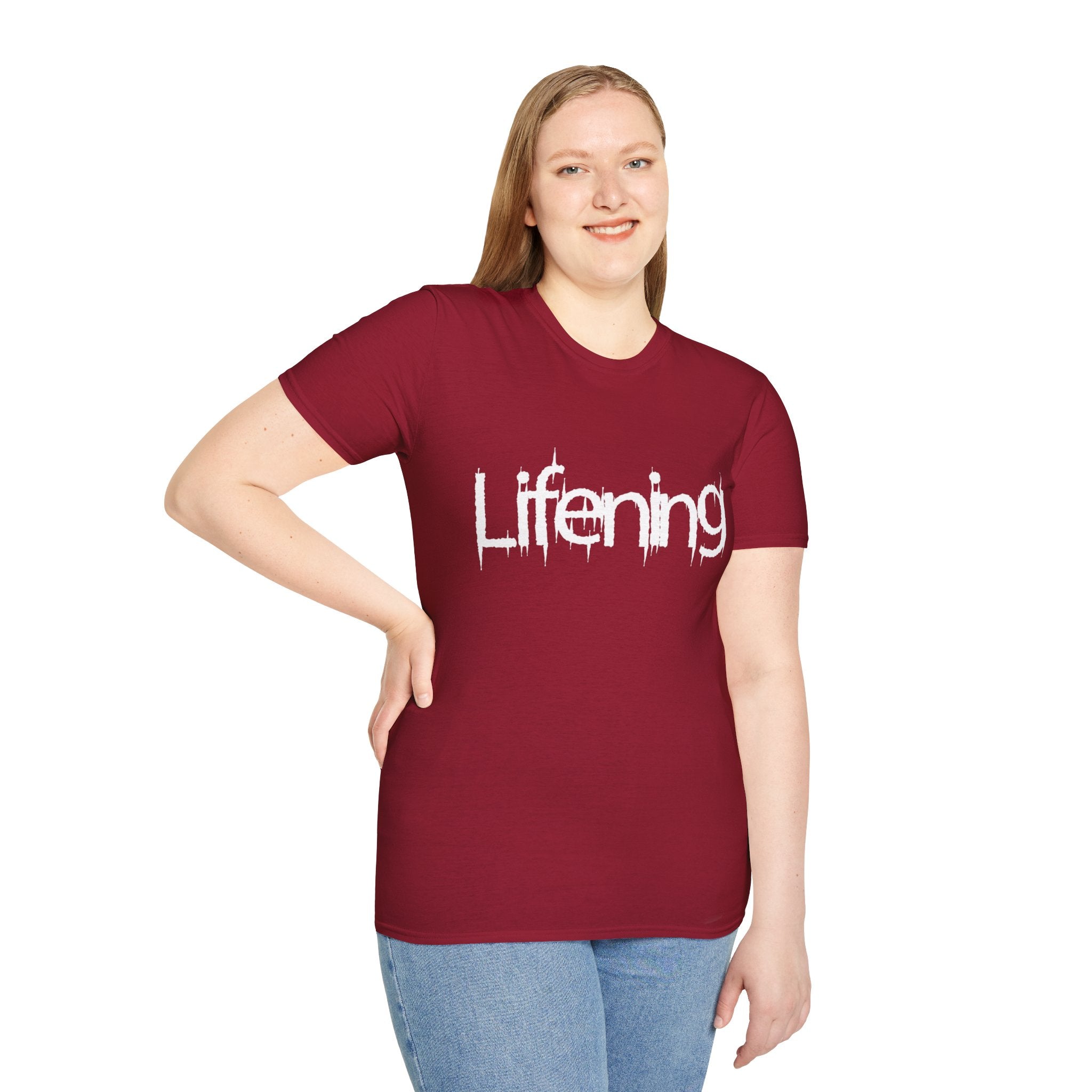 White Lifening Logo T-Shirt (Multiple Colors Avail)