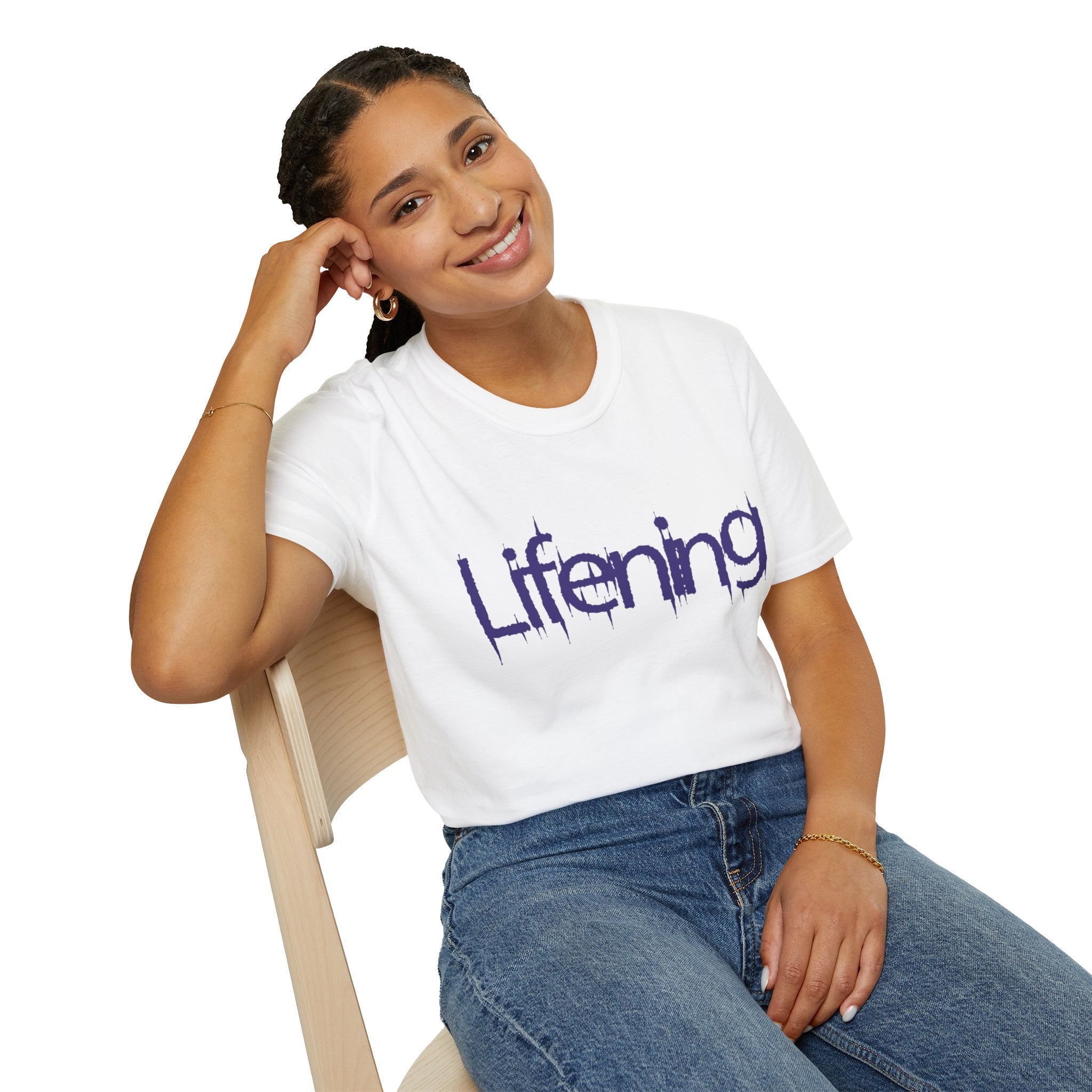 Purple Lifening Logo T-Shirt